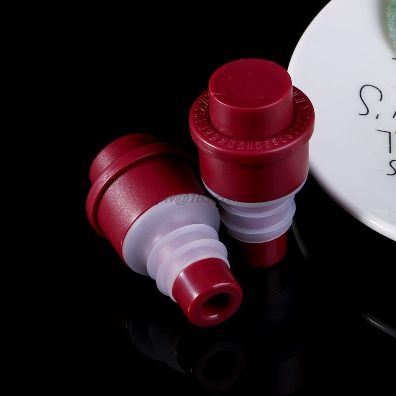 Vacuum Sealed Champagne Red Wine Bottle Stopper Plug Cap Preserver Home Bar Tool