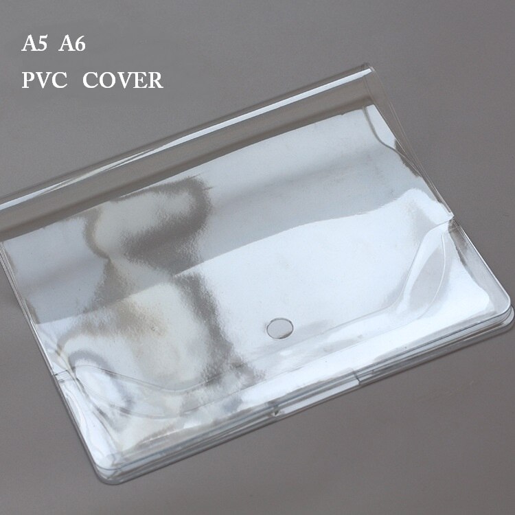 1Pc A5 A6 Soft Transparent Notebook Planner PVC Cover, Personal Macaron Planner Cloth, School Book Protector Covers: A6 Small 293x200mm