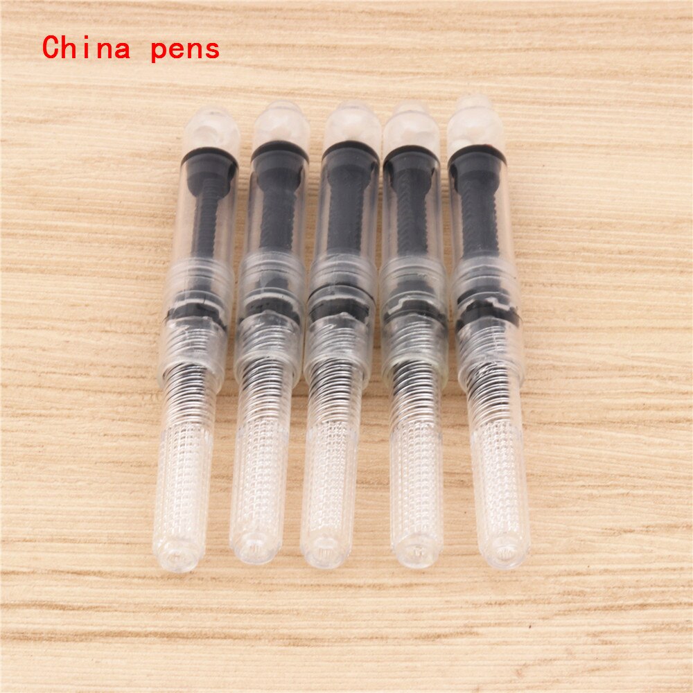 5pcs White Universal Refill Fountain Pen Ink Converter pump Cartridges