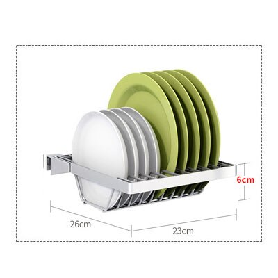 Storage Holder Rack Stainless Steel DIY Kitchen Organizer Multifunction Kitchen Shelf Rack Wall Drain Dish Rack Spice Organizer: 1