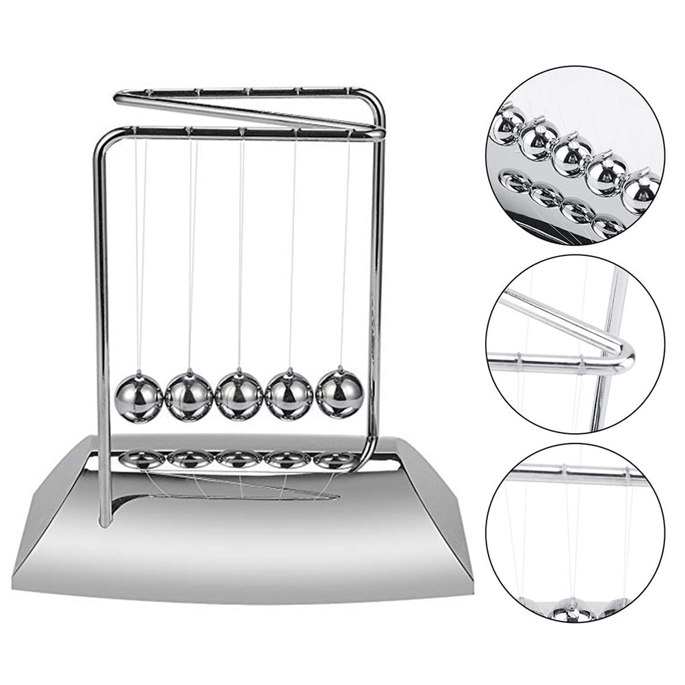 Newton's Cradle Desk Table Decor Metal Pendulum Ball Newton Ball Physics Science Pendulum Steel Balance Ball
