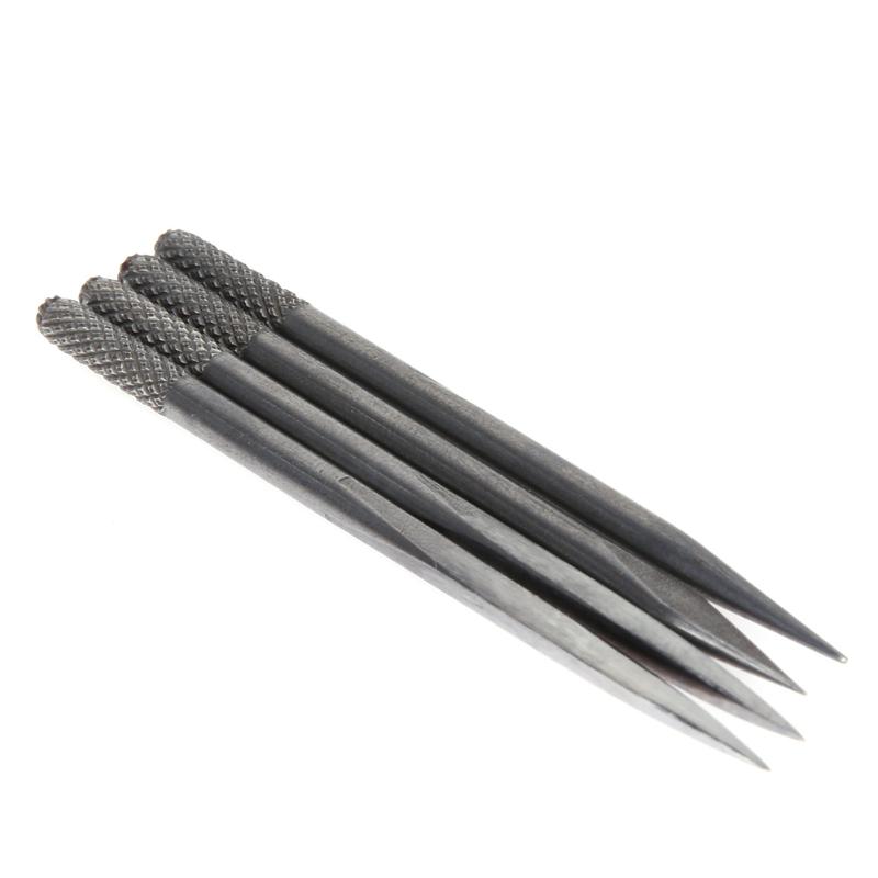 4 In 1 Leather Tools Sewing Needles Diy Wood Handle Lacing Scratch Leather Stitching Awl Scratch Awl Canvas Leather C