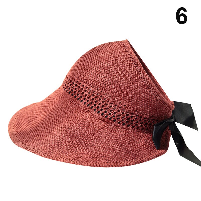 Stro-Visierhut - Klappbar Breitkrempig - Sonnenschutz - Roll-Up Strandhut: 6