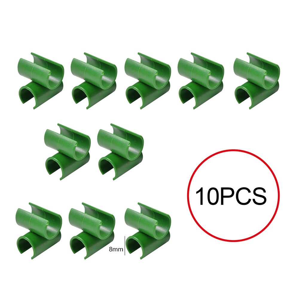 10 PCS/ 50 PCS/ 100 PCS Cross Plastic Clips Plant Support Fixed Connector Adjustable Agriculture Fastener Pillars: 10pcs