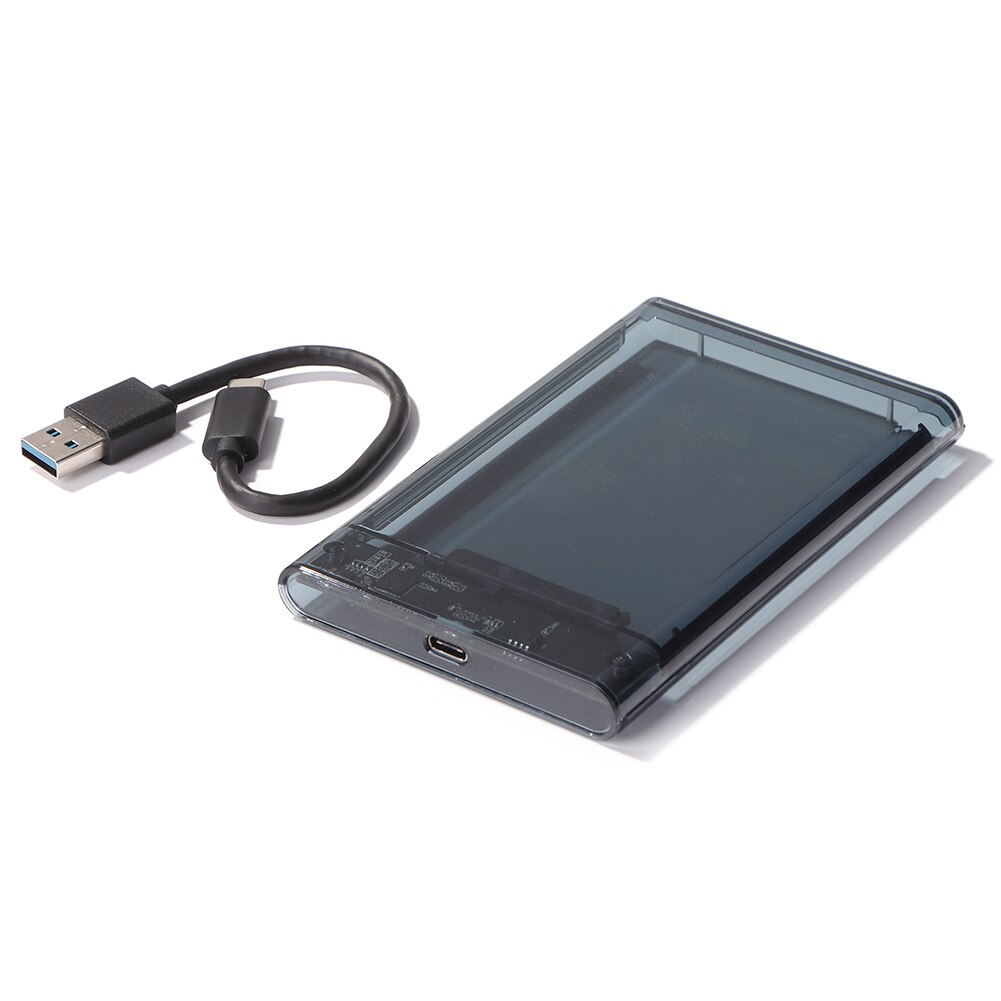 External Mobile Hard Disk Adapter Support 6GMbps Transparent Mobile Hard Disk Case for 2.5 inch SATA SSD HDD Enclosur