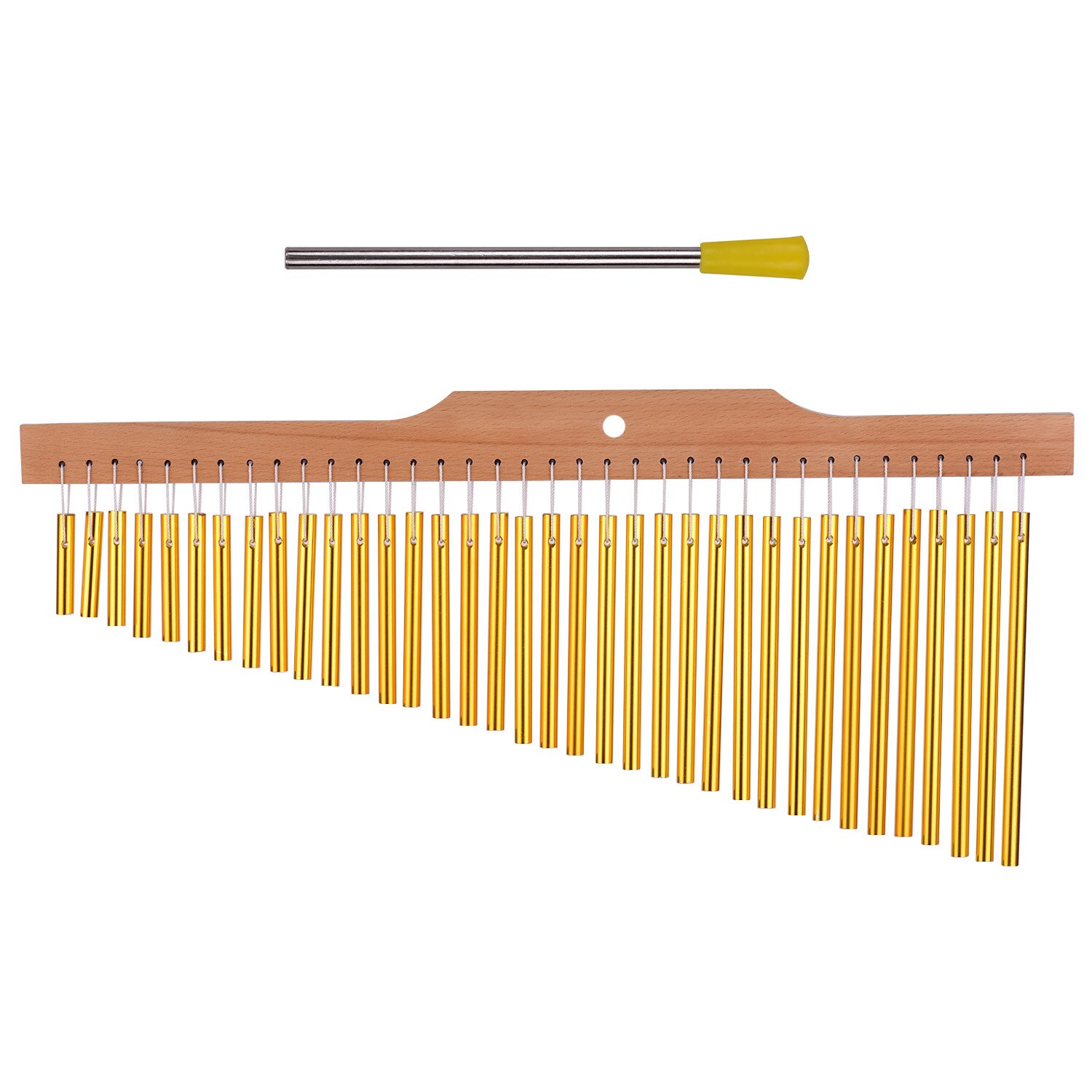 36 Bar Chimes Gold Aluminum Alloy Wooden Bar Percussion Instrument Musical instrument toys