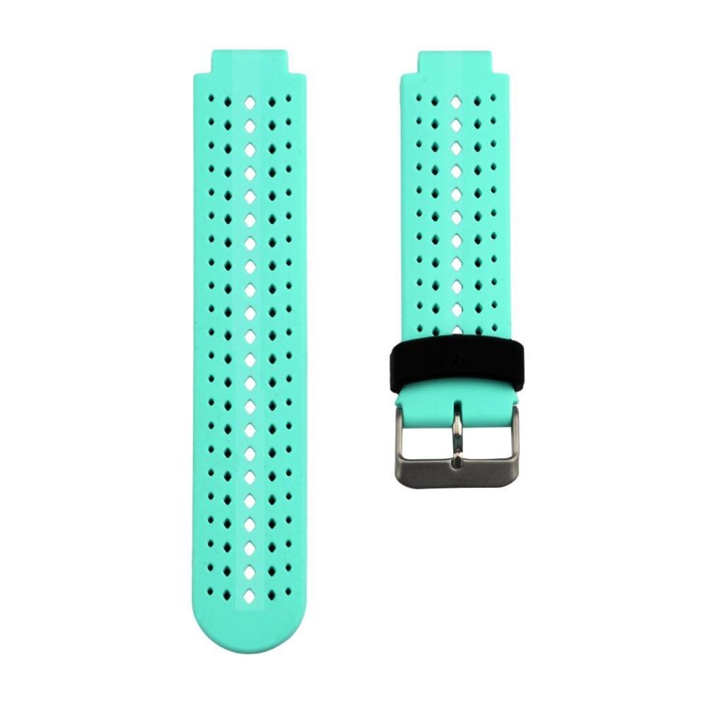 15 farben Silikon Strap Für Garmin Forerunner 235 Band strap Für Garmin Forerunner 220/230/235/620/630/735XT/235Lite Zubehör: Mint Green Black