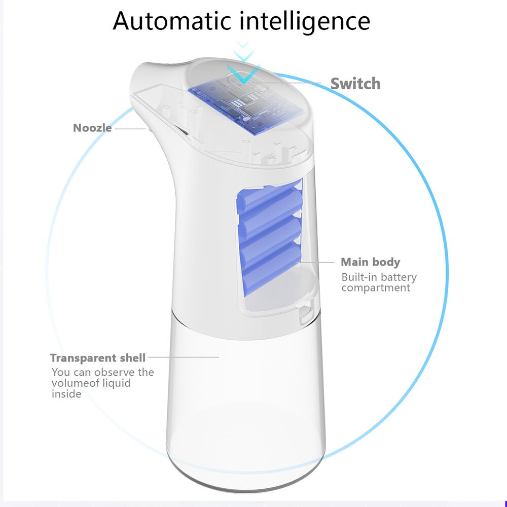 Intelligent Automatic Soap Foam Dispenser Induction Foaming Hand Washing Washing Device ,Soap Dispenser, for Kitchen Bathroom