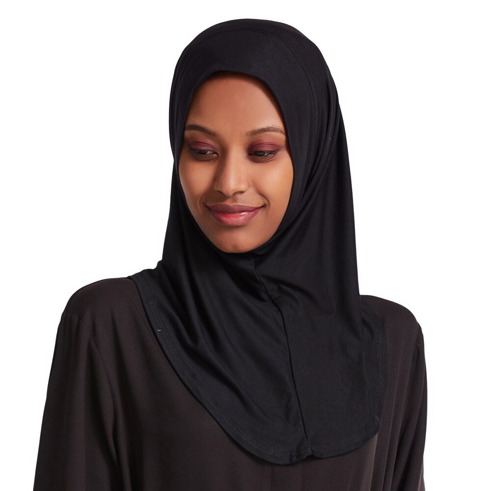 Hijab Amira Unico Pezzo Per Donna - Sciarpa Istantanea In Pizzo E Cotone - Copricapo Morbido E Pratico - Foto 3