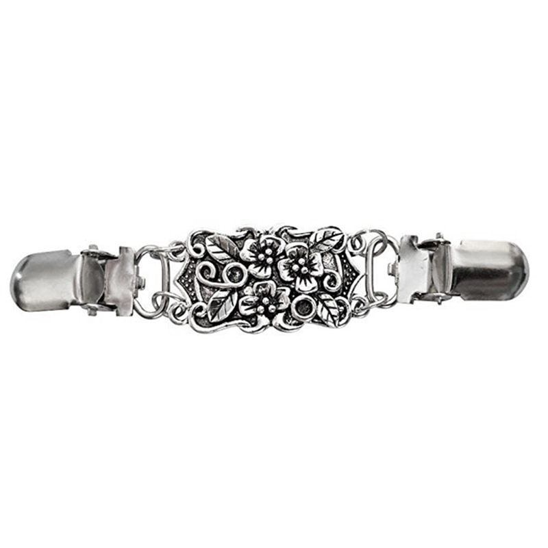 retro sweter rozpinany klip sweter klip kobiety filigran cinch na plecach sukienki szal klip