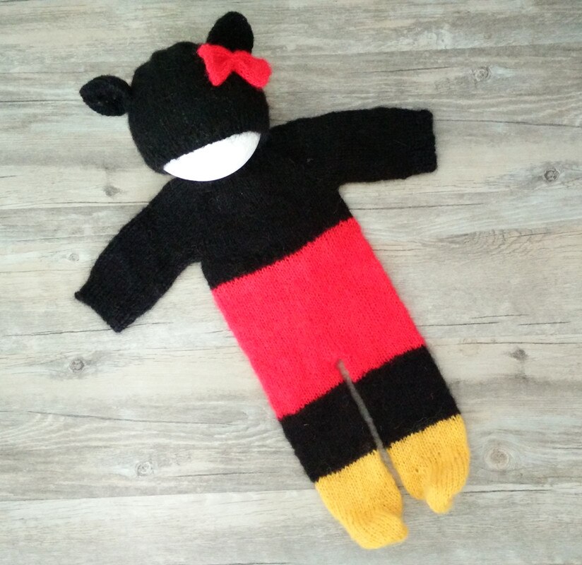 Neugeborenen Baby trittspielanzug fotografie requisiten, handgemachte Mohair Outfits fotografie requisiten