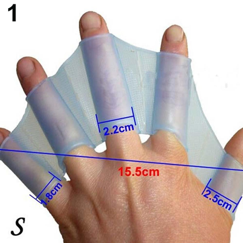 Schwimmen Hand Finger Flosse lernen schwimmen Schwimmbad zubehör Finger tragen Hand Netz Flossen Ausbildung Tauchen Handschuhe Schwimmen Schwimmbad Paddel: S