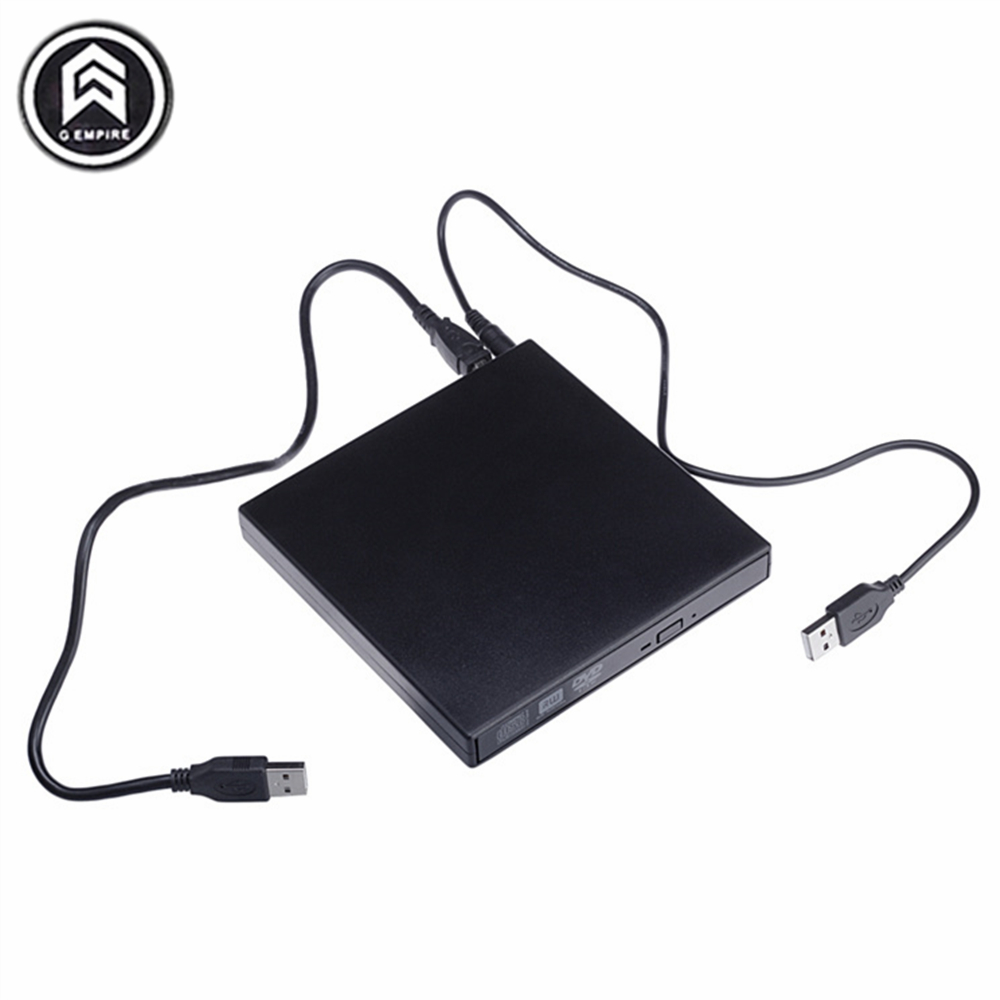 Portable External Slim USB 2.0 DVD-RW/CD-RW Burner Recorder IDE chip Optical Drive CD DVD ROM Combo Writer For laptop PC
