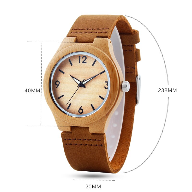 Hout Horloge Vrouwen horloges dames klok lederen horlogeband Polshorloge Luxe relogio femininos Quartz Horloge