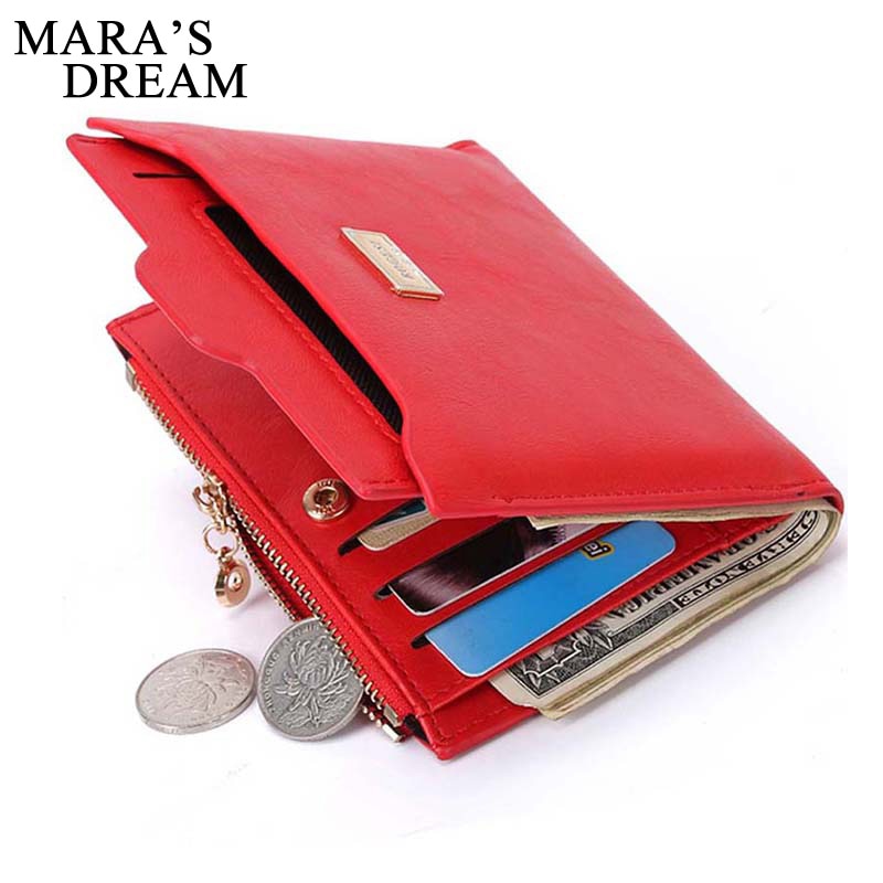 Cartera delgada de de ensueño para mujer de cámara, monedero de cuero PU con cremallera fina para mujer, monedero femenino, Mini Clutch, billeteras baratas para mujer