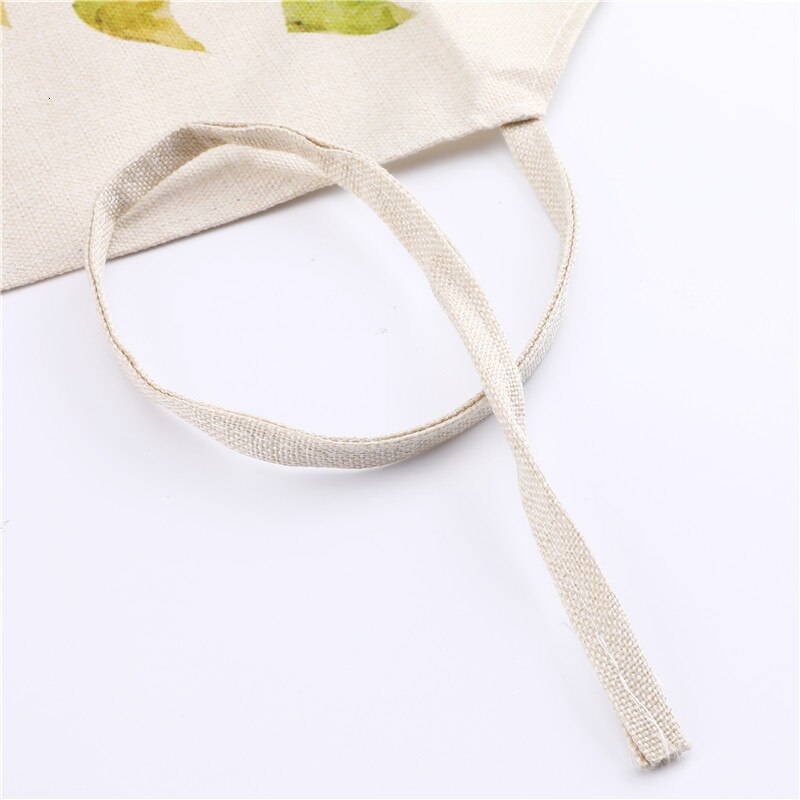 Kawaii Vos Gedrukt Mouwloze Schorten Keuken Volwassen Vrouwen Katoen Linnen Dier Overgooier Thuis Koken Bakken Taille Bib 53*65cm