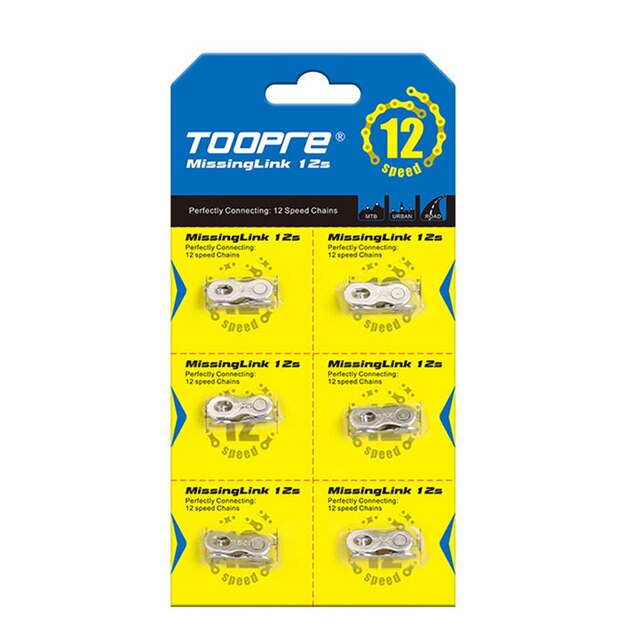 6 Pairs Bicycle Missing Link Chain Link Connector 6/7/8/9/10/11/12 Speed Bike Chain Link JointMagic Buckles Cycling Parts: 12S