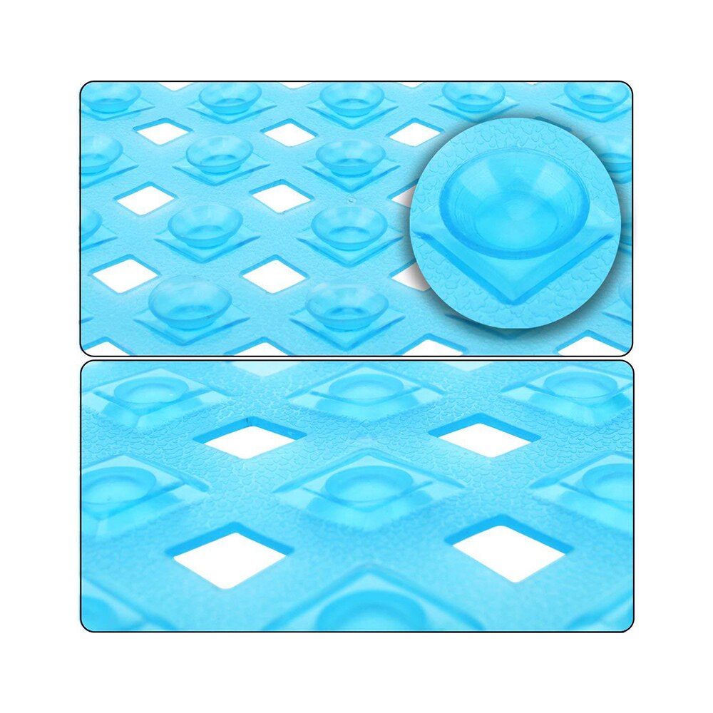 40*88cm Non-Slip Rubber Bath Mat Pad With Suction Cup Modern Bathroom Silicone Rug Carpet Mildew Resistant Kids Bath Shower Mat