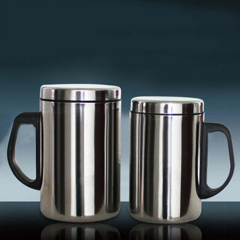 Metal Stainless Steel Double Wall Thermal Mug Insulated Coffee Tea Mug Water Cup Travel Water Thermal Bottle 350ml/500ml