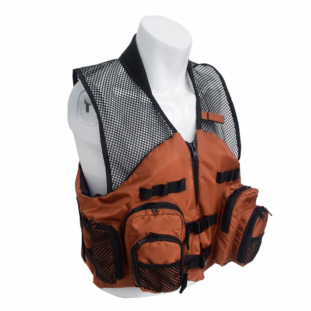 Multi-Pockets with Foam Pad Sleeveless Jacket Life-Saving Vest