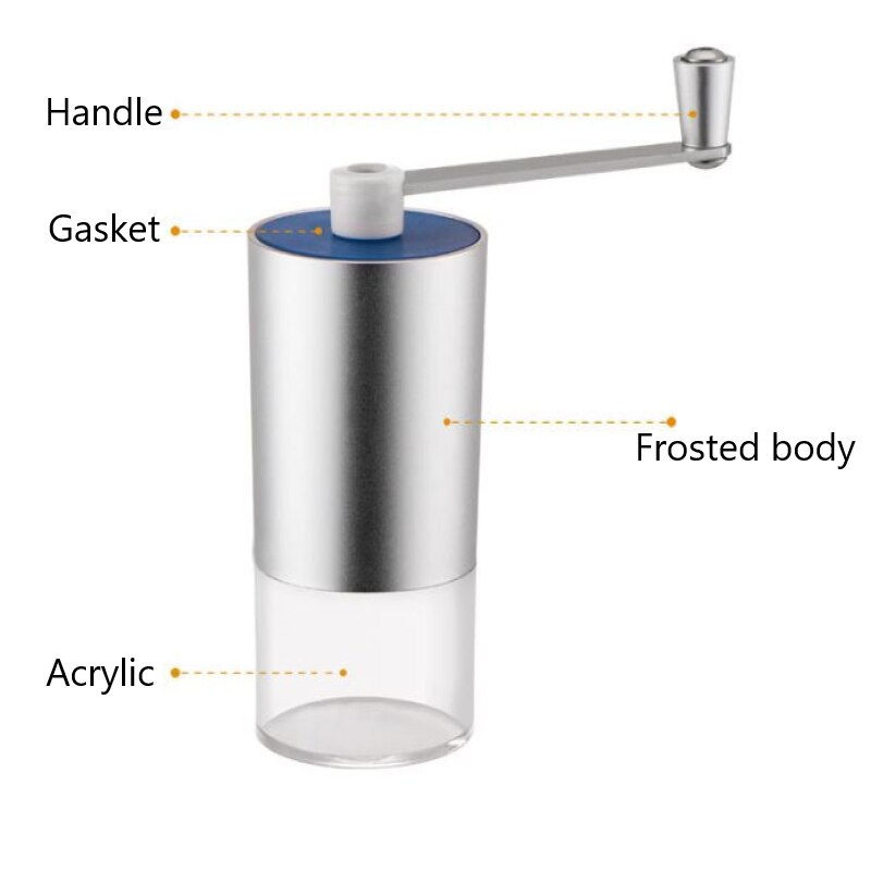 Manual Coffee Grinder Coffee Maker Ceramics 304 Stainless Steel Adjustable Hand Mill Grinder Ceramic Corn Coffee Grinding Machin