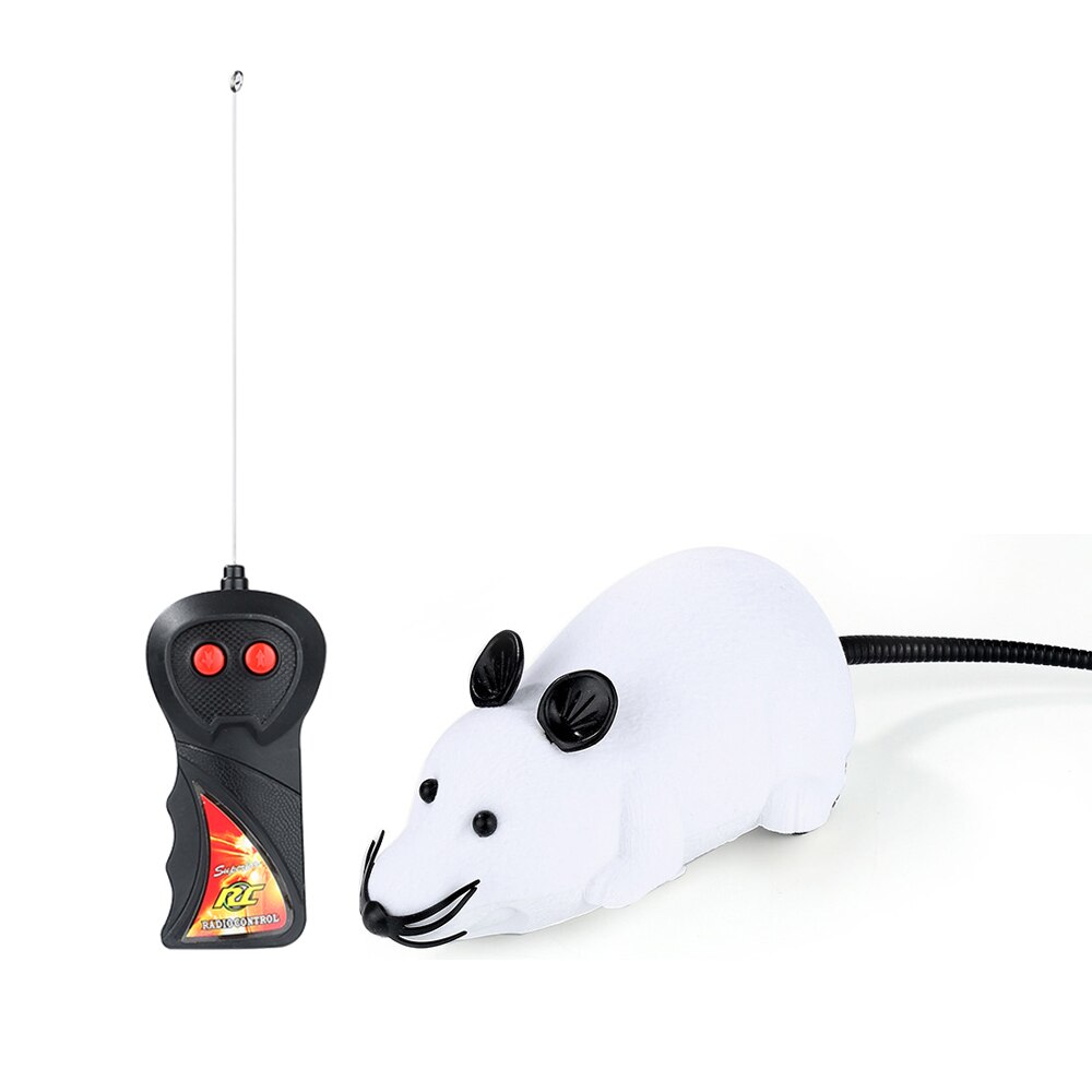 Haustier Katze Spielzeug Fernbedienung Drahtlose RC Simulation Katze Maus Spielzeug Kreative Elektronische Ratte Mäbenutzen Spielzeug Für Katzen Haustier Katze zubehör: Whte