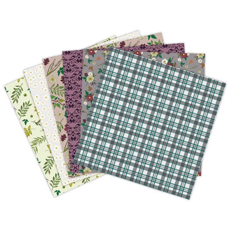 6"X6"The leaf patterned paper Scrapbooking paper pack handmade craft paper craft Background pad