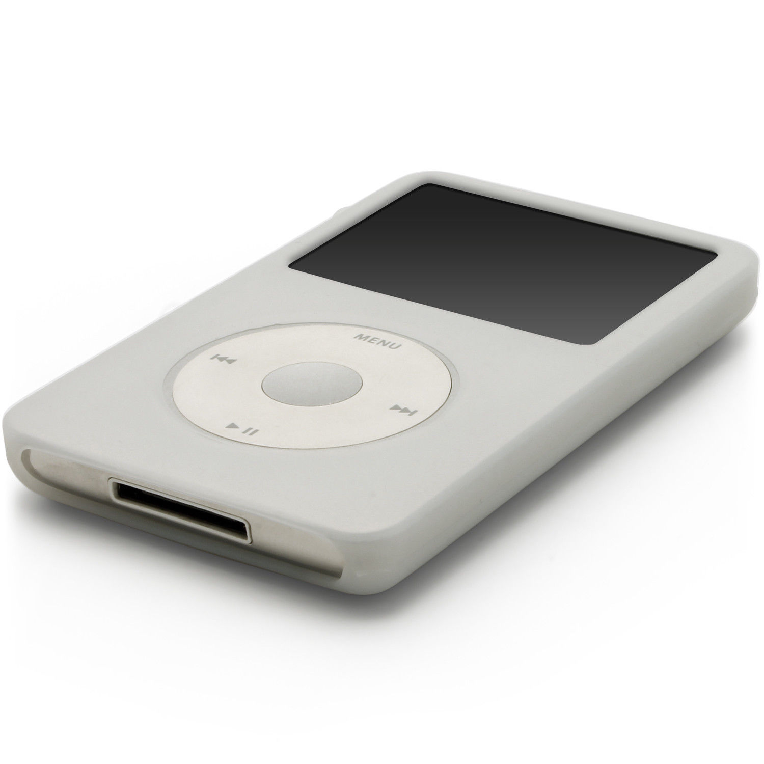 Silicone Skin Case Cover Voor Apple Ipod Classic 80Gb 120Gb Classic 160G 3rd Cover Houder: White