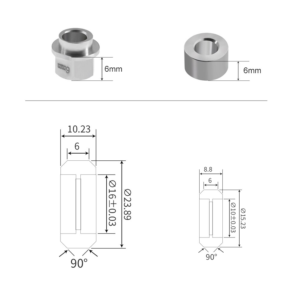 1Set Cnc Forte Solido Pom Kit Ruote per Openbuilds V-Slot Ferroviario, di Bue Cnc, ruota Solida Lineare Estrusione 3D Stampante Reprap Cnc