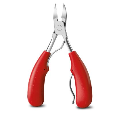 Uñas Clippers uña encarnada Podología corrección pinzas cutícula cortadores de corte paroniquia pedicura manicura cuidado de mano y pie herramienta: Red