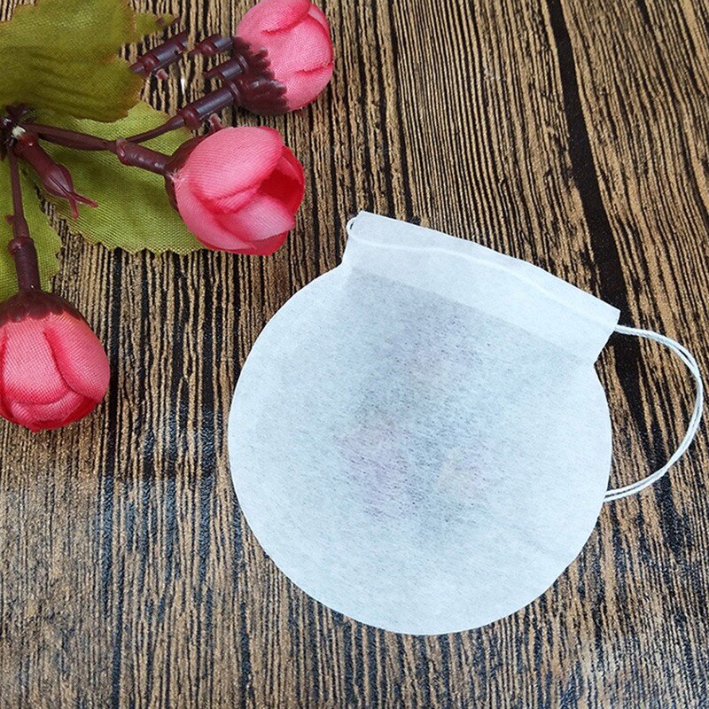 Tea Bags, 500PCS Disposable Empty Tea Bags Tea Infuser Drawstring Teabags Natural Material Tea Bags for Loose Leaf Herbs Teas