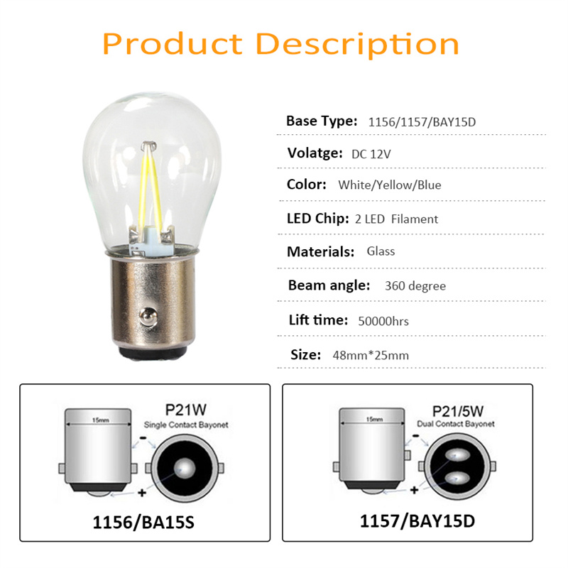 1 Uds 1157 BAY15D bombilla de luces de freno led superbrillante p21/5w bombillas led para coche fuente de luz automática amarillo rojo blanco 12v