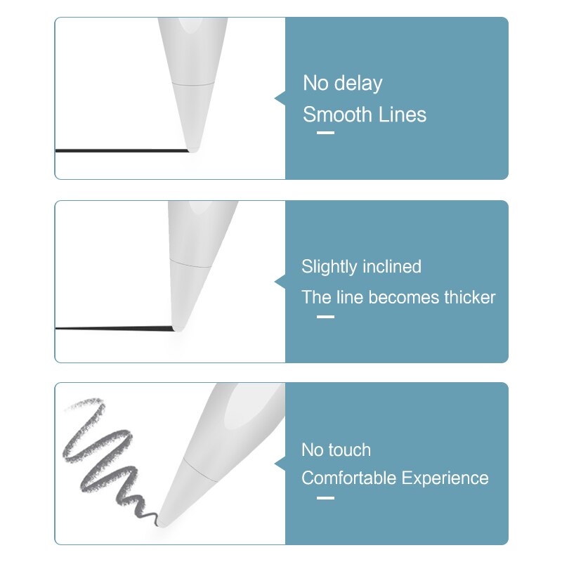 Lápiz con rechazo de Palma inclinable para iPad, Stylus Pen Pro 11, 12,9, 10,2, , Mini 6 Air 4, 7. ª, 8. ª generación, 플슬