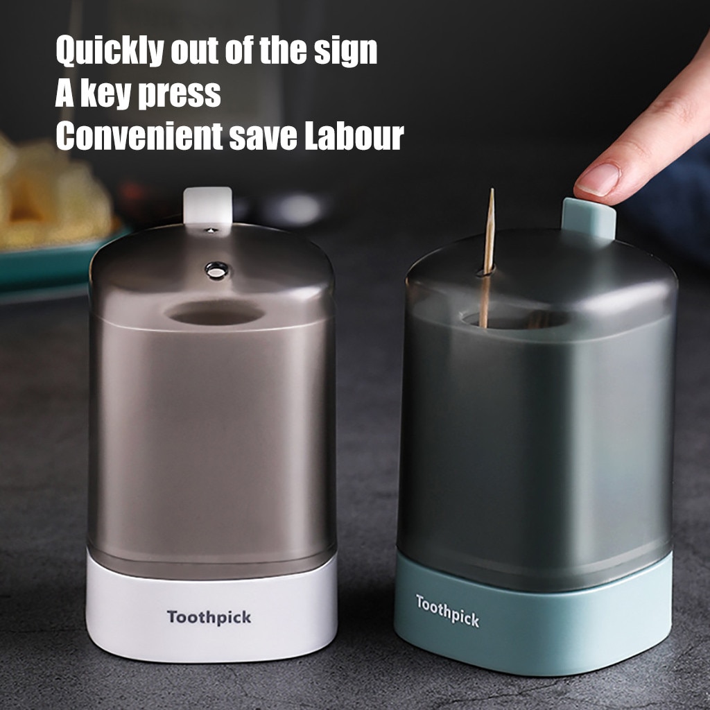 Avancé automatique Pop-up cure-dents support de la boîte conteneur Portable cure-dents distributeur blé paille ménage boîte de rangement # GH