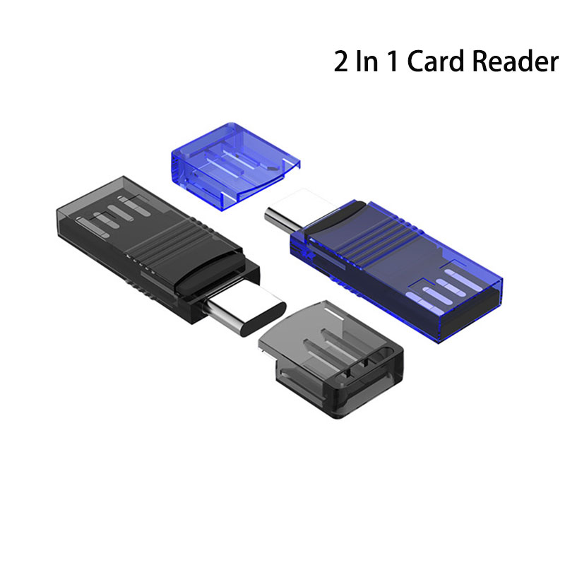 2 In 1 Card Reader USB 3.0 &amp;USB Type C To Micro TF Card Reader OTG Adapter