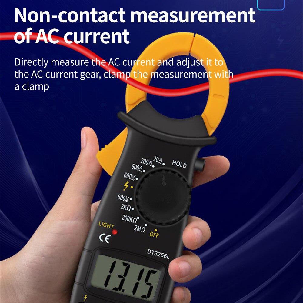 ANENG DT3266L Mini Digital Clamp Meter 1999 Count Electric AC/DC Voltage Multimeter Clamp Ohm Temp Diode Tester