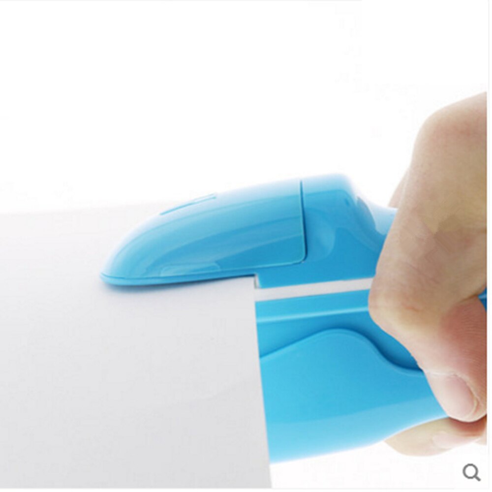 Stapleless Stapler Heavy Duty Environmental Protection Staple Free Stapler 7 Sheets Capacity Portable Office Stapler for Desktop