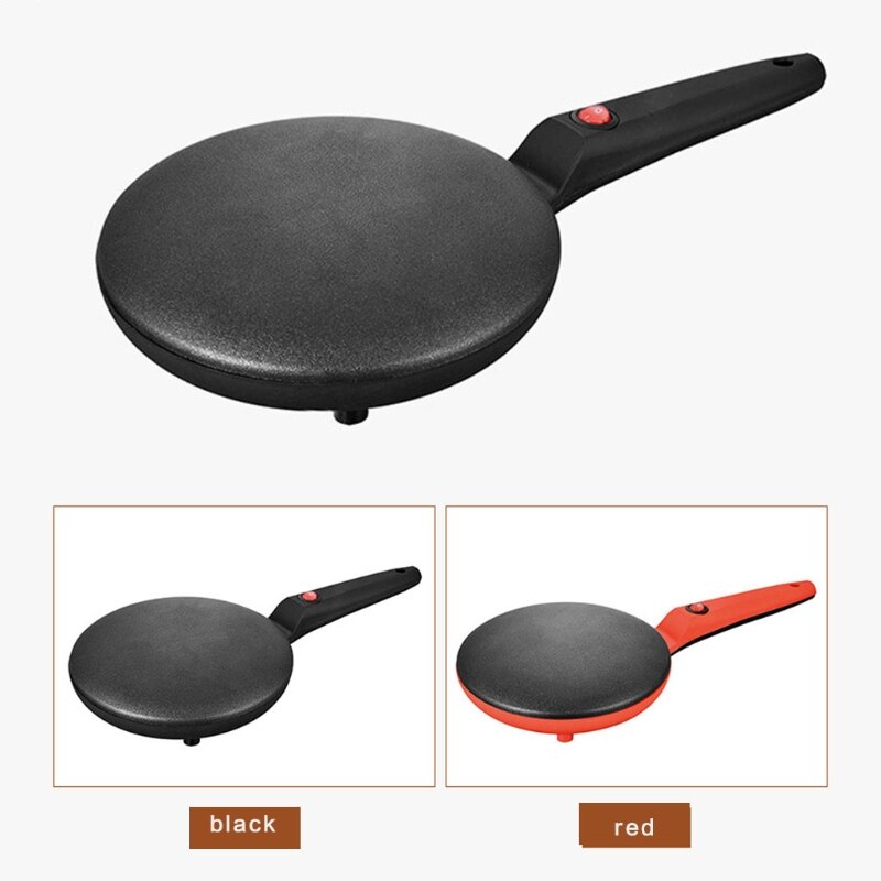 Nonstick Pancake Maker Met Siliconen Handvat Koekenpan Koekenpan Bakplaat Voor Omelet, Tortilla 'S, Oranje Kleur