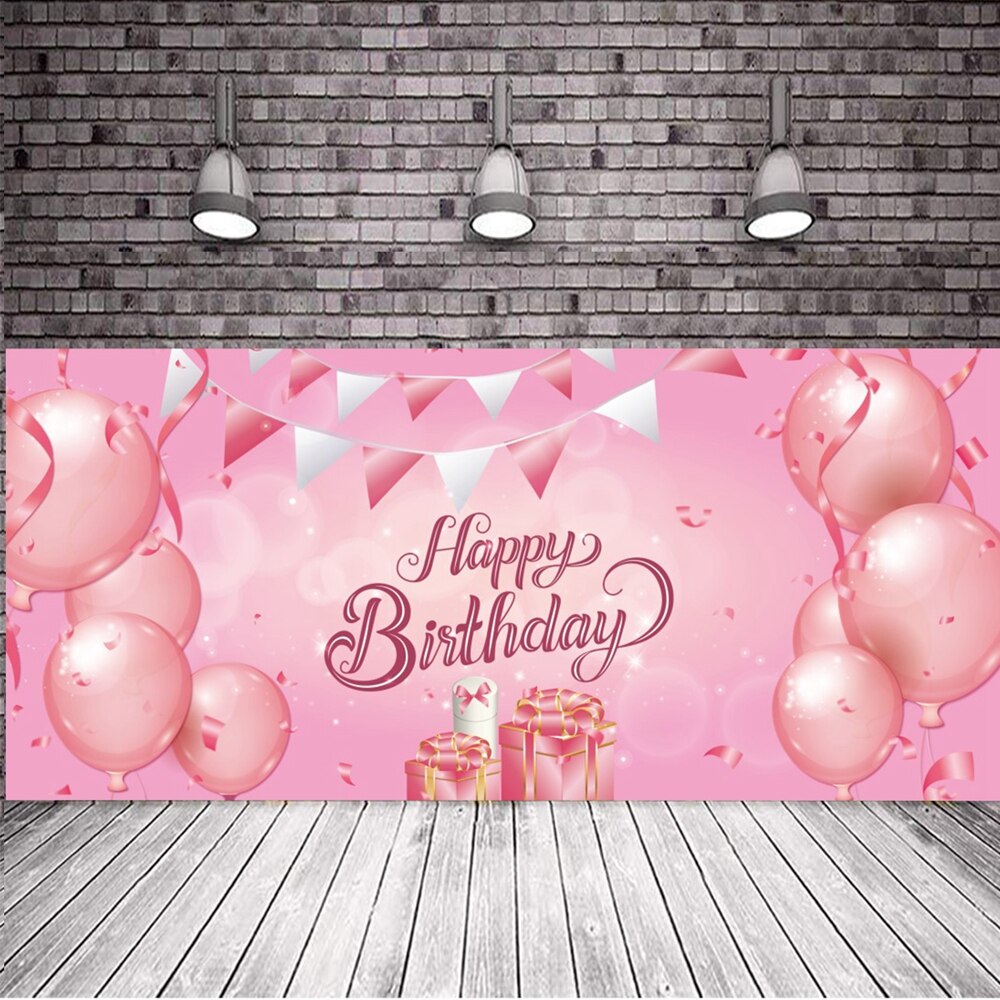 Happy Birthday 30 40 50 Zwarte Goud Verjaardag Achtergrond Banner Gold Glitter Photo Booth Achtergrond Opknoping Vlag