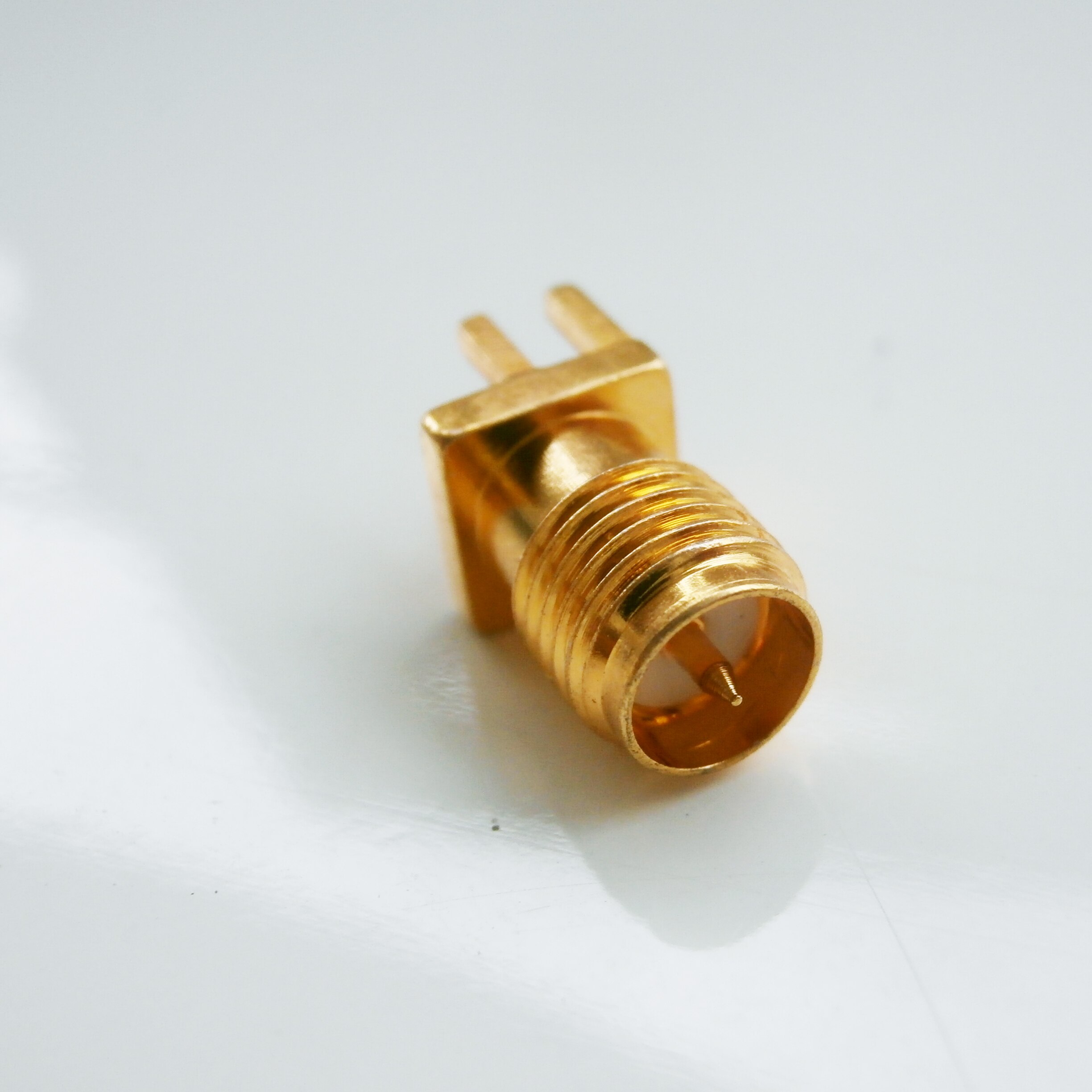 thumbnail image 2 of 2pcs SMA Female Nut Bulkhead Solder PCB Clip Edge Mount RF Connector High Quality 2 of 6