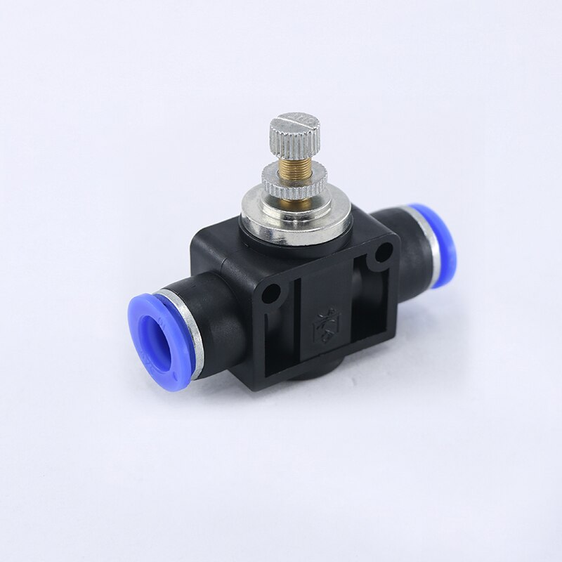 Blue connector Pneumatic component Air pipe Quick-connect connector Restriction valve LSA Pipeline throttle valve LSA-4 6 8 10