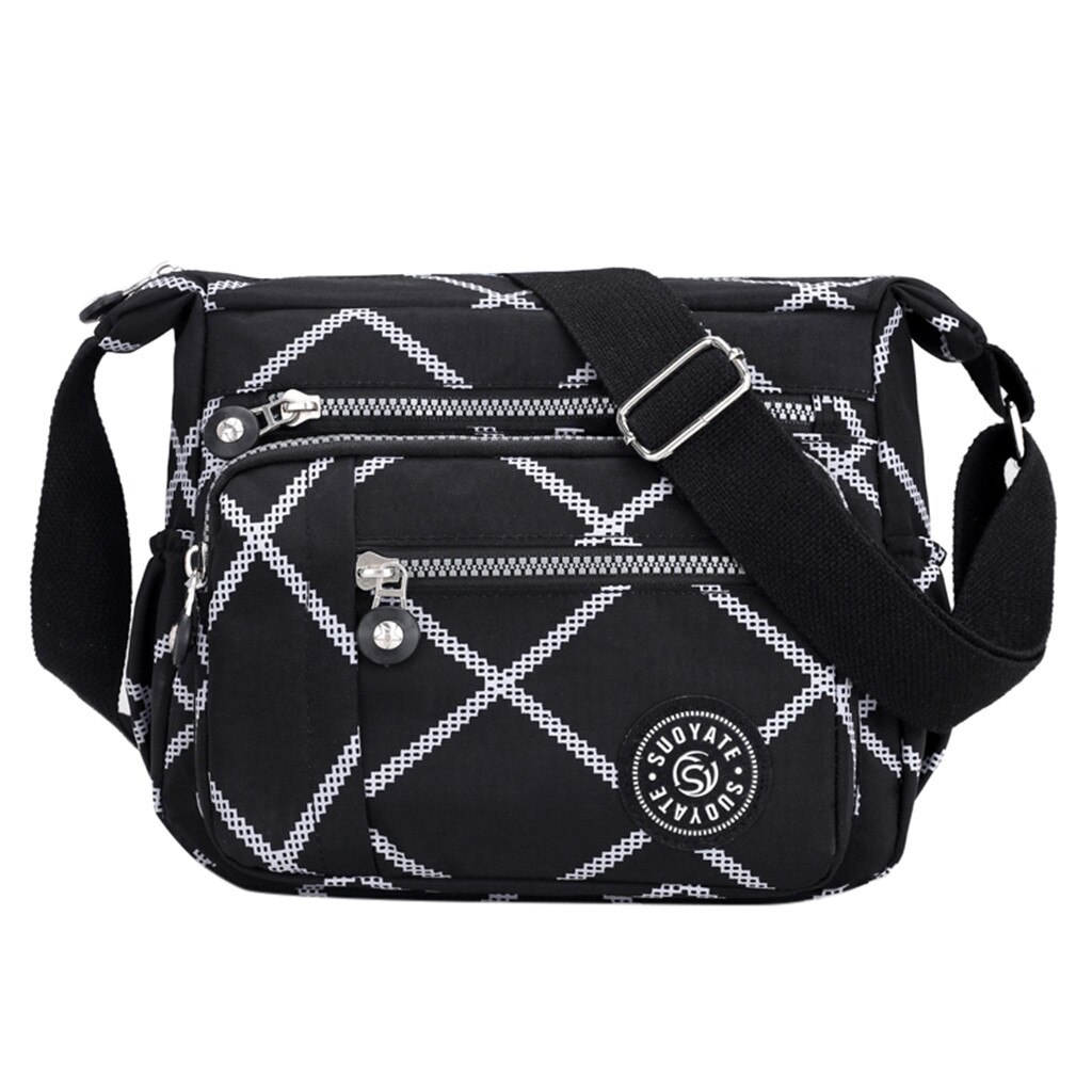 neue Frauen Messenger Taschen für Frauen Wasserdichte Nylon Handtasche Weibliche Schulter Tasche Damen Umhängetaschen Damen Zipper Handtasche: H