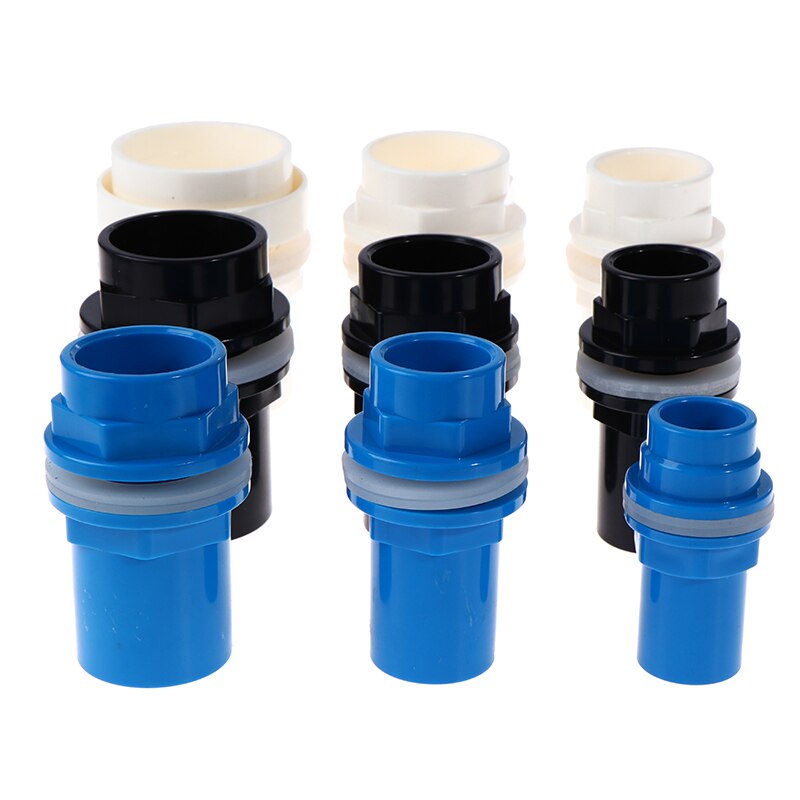 20-50mm PVC Connectors Thicken Fish Tank Pipe Garden Drain Pipe Adapter