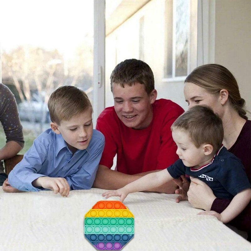 tęcza naciskać bańka denerwować zabawka sensoryczna pomaga złagodzić stres i zwiększyć ostrość miękka arytmetyczna ściśnij zabawkę