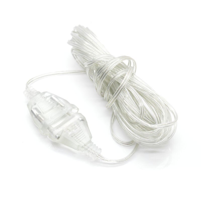 3M przezroczysty przedłużacz kabla przedłużającego ue/usa wtyczka girlanda żarówkowa doprowadziło dla girlanda żarówkowa doprowadziło girlanda żarówkowa świąteczne dekoracje robić domu na imprezę