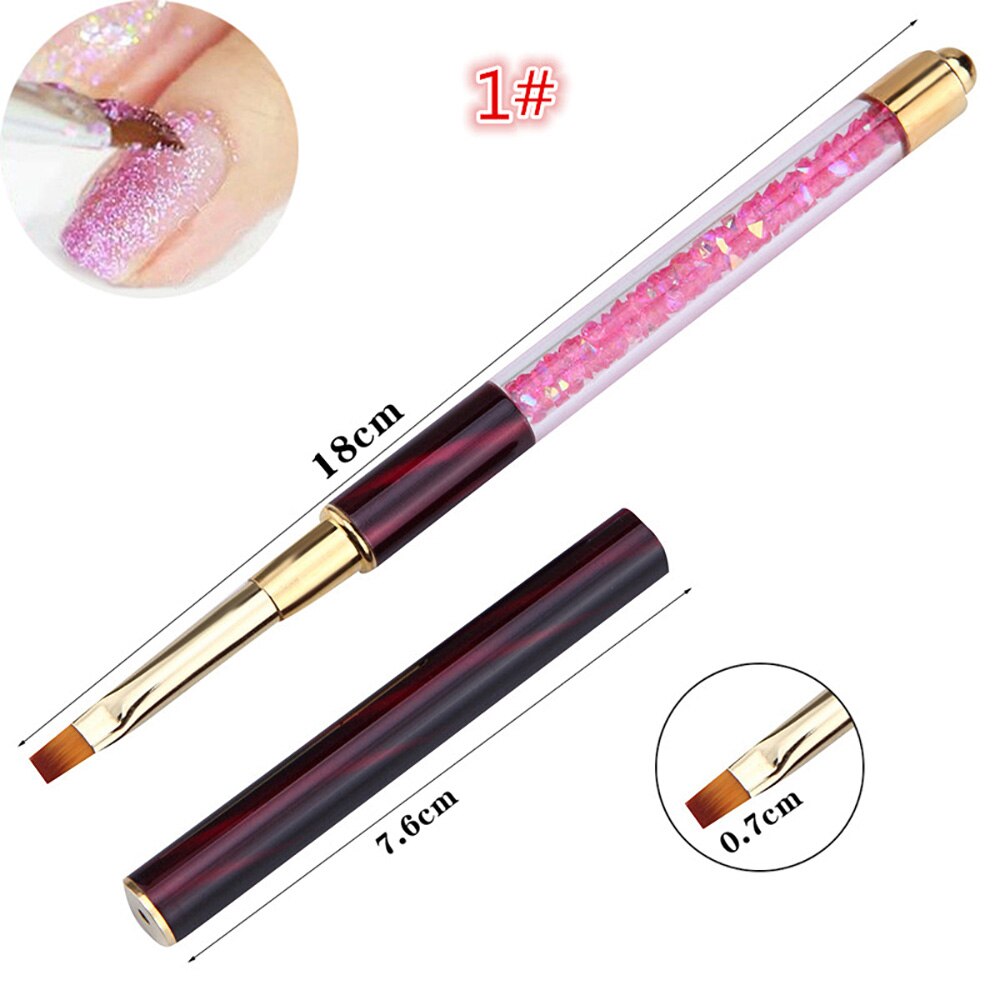 1pcs Ombre Nail Brush Pen Acrylic Nail Art Painting Sculpture Pull Line