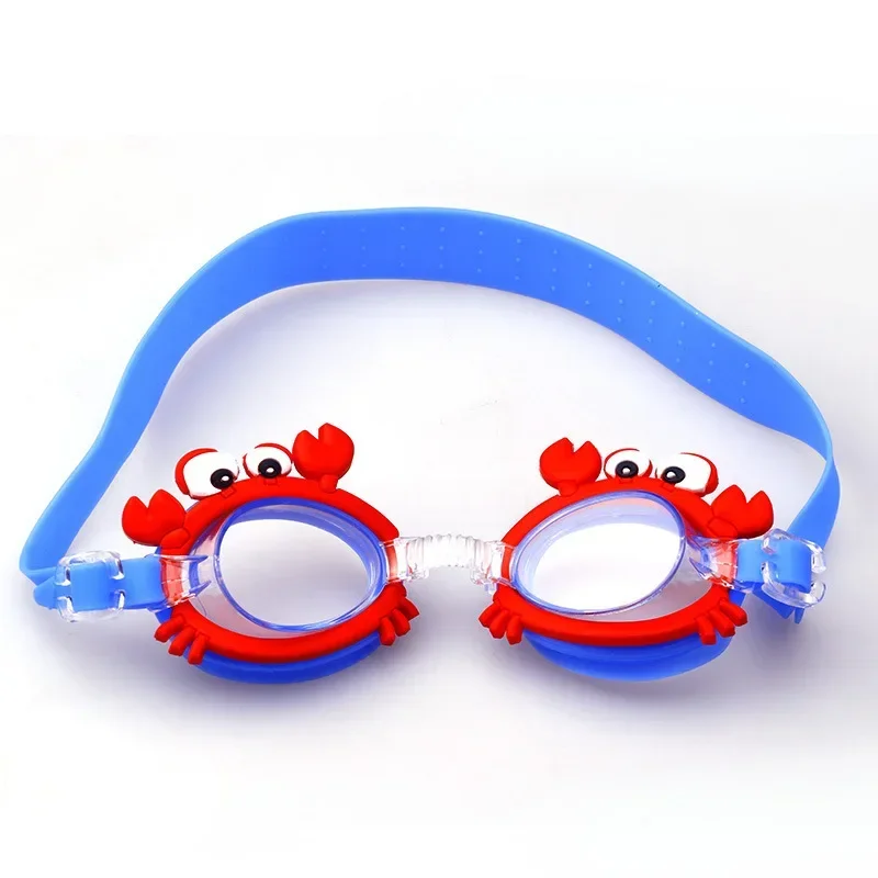 Lunettes de natation en silicone pour enfants, bandages souples réglables, élastiques et étanches, équipement de piscine pour filles, dessin animé mignon