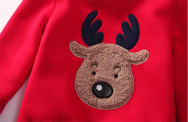 Jongens Kleding Gewatteerde Trui Fluwelen Kinderen Kerst Kleding Baby Truien Katoenen Kleding Tops Peuter Meisjes Uitje Kleding