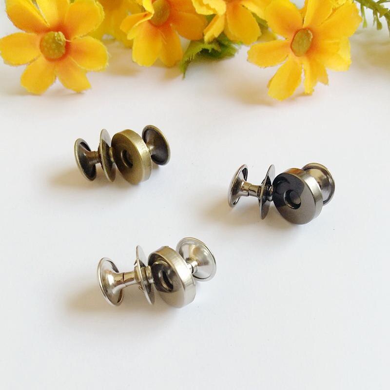 Fermoirs Magnétiques Ronds à Double Rivet, Fermoir à Bouton, Attache pour Sacs Artisanaux, Accessoires de Pièces, 14mm, 9/16 Pouces, 10 Ensembles/Lot