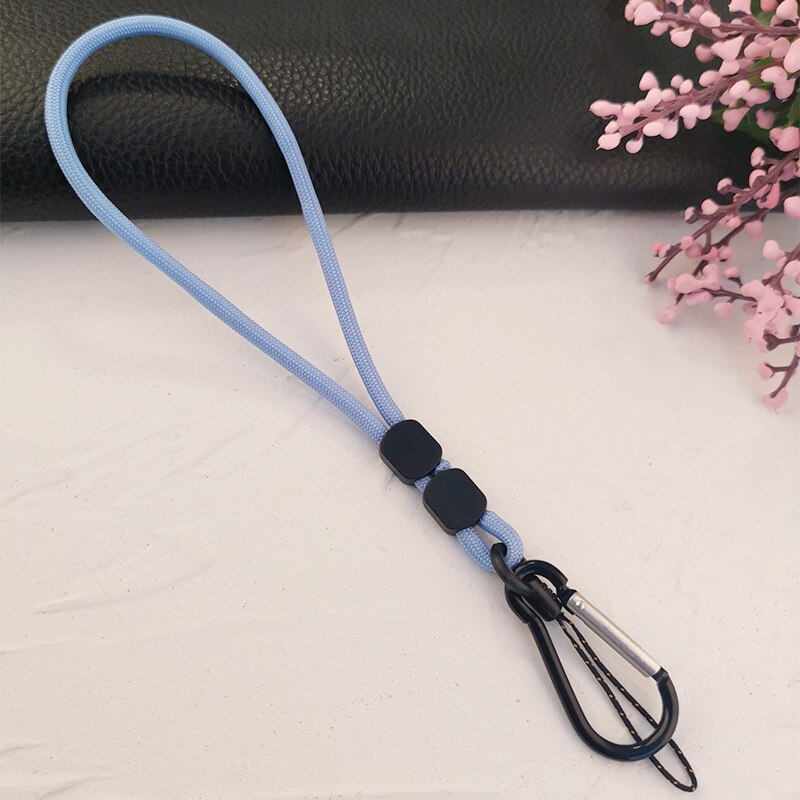Cordón ajustable para teléfono móvil, cuerda corta tejida a mano, colgante para muñeca, funda universal antipérdida que combina con todo: 09